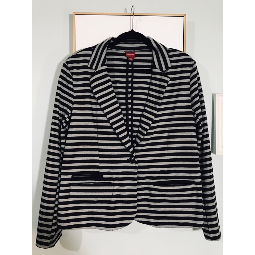Merona Target Stripped Blazer Long Sleeve